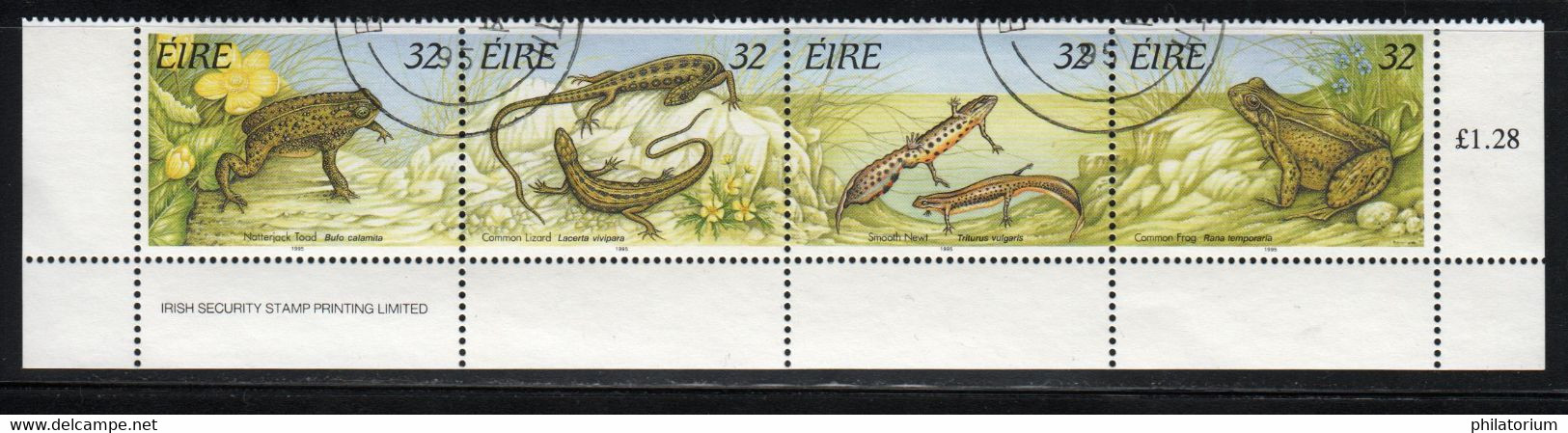 Eire, Irlande O; Yv 912, 913, 914, 915; Mi 909, 910, 911, 912; SG 965, 966, 967, 968; Batraciens. - Used Stamps