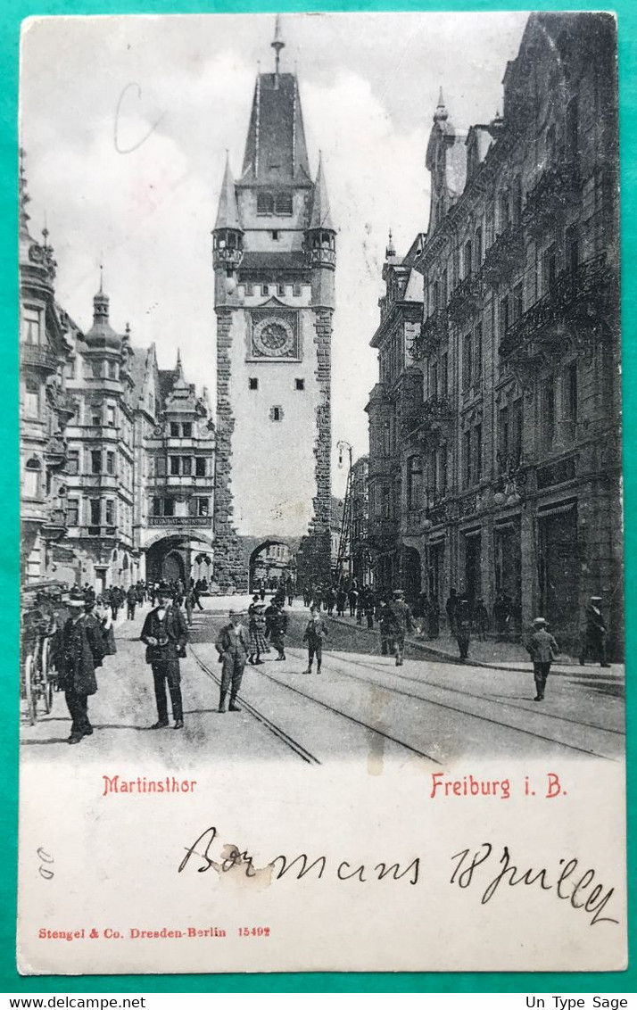 Allemagne, Sur Carte - BAHNPOST FRANKFURT (MAIN) - BASEL 18.7.1903 - (C630) - Covers & Documents