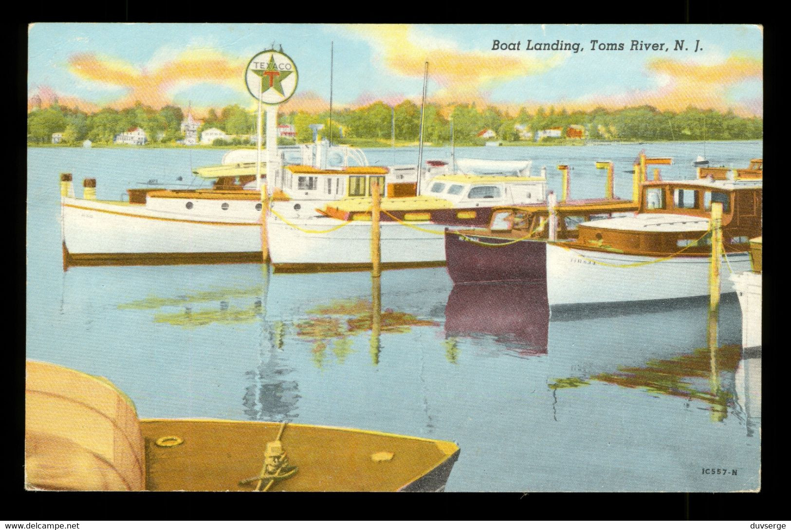 U;S;A; N.J. New Jersey Toms River Boat Landing  Texaco  ( Format 8,7cm X 13,8cm ) - Toms River