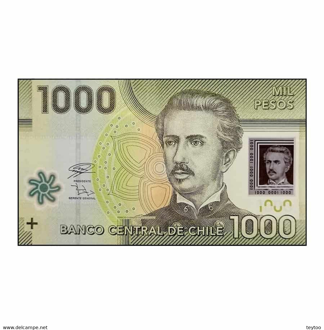 C2115# Chile 2019. 1000 Pesos (VF) - P#161i - Chili