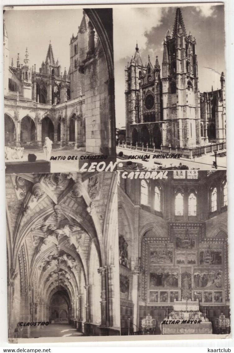 Leon - Catedral  - (Espana/Spain) - 1964 - León