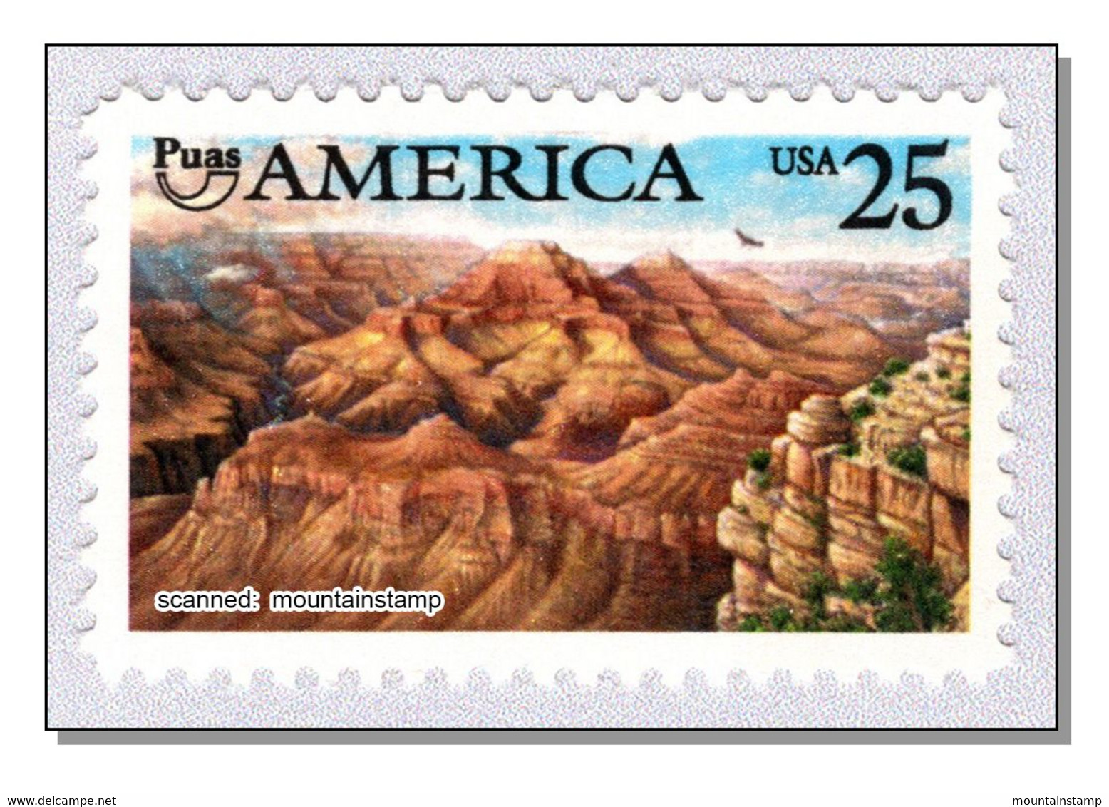 USA 1990 Eagle Over Grand Canyon Mountain Berge ** MNH - Autres & Non Classés