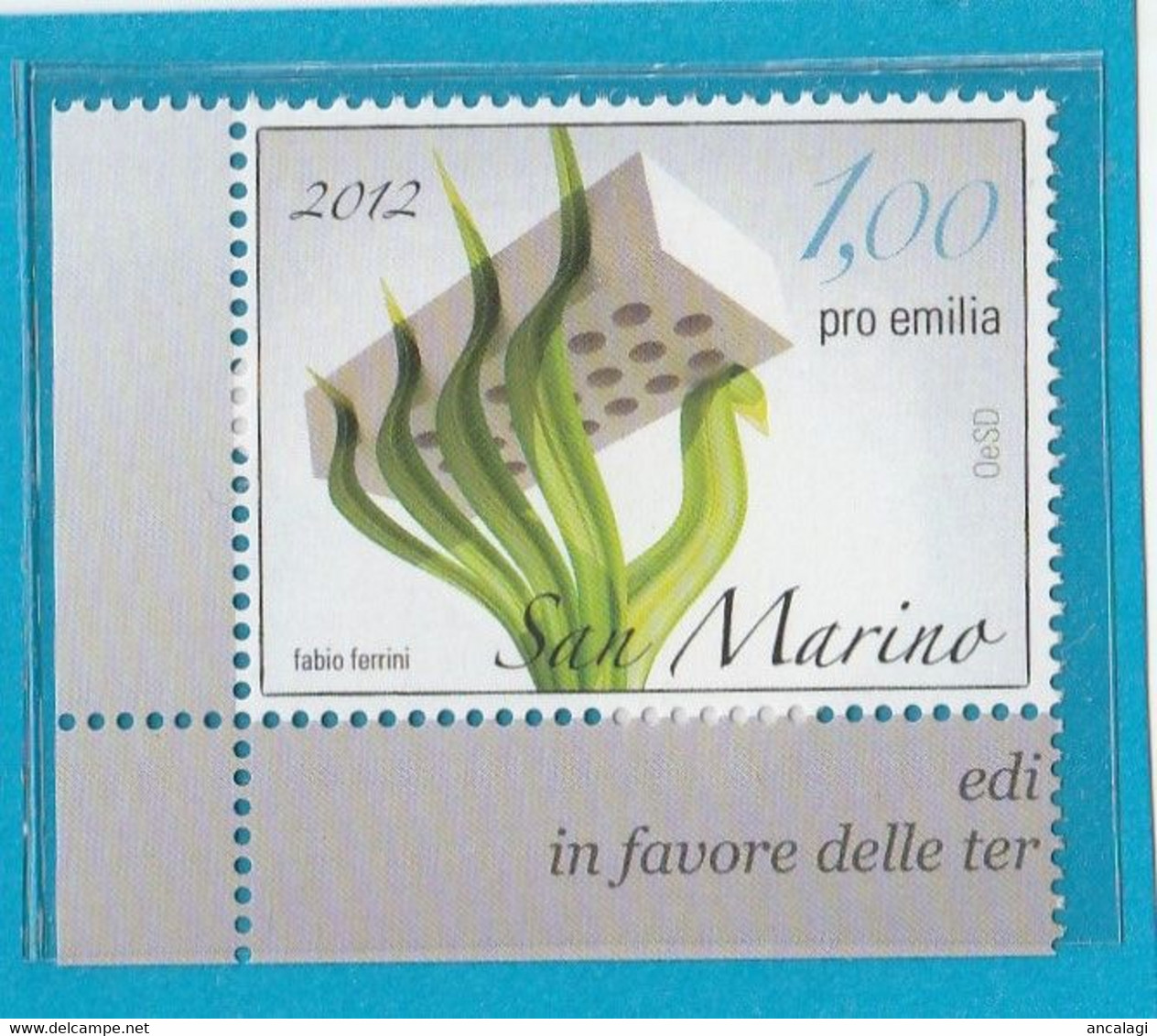 RSM F.lli Nuovi 0466 - San Marino 2012 - "PRO EMILIA" 1v.** - - Unused Stamps