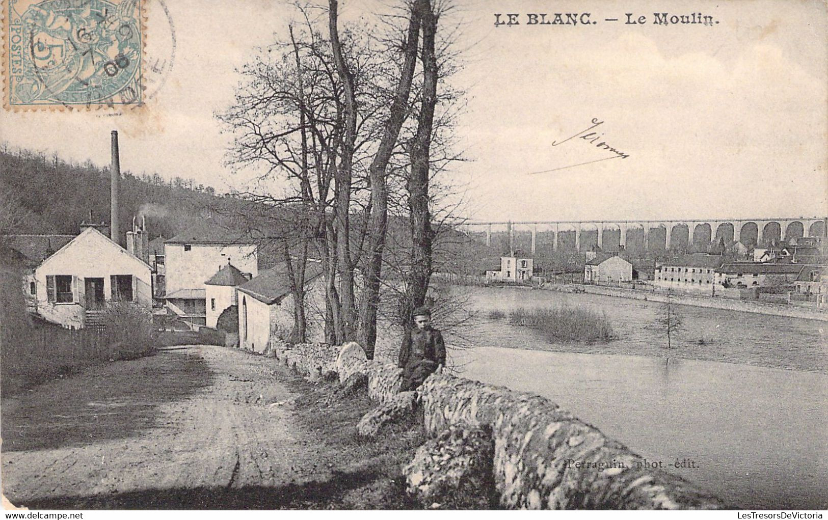 CPA FRANCE - 36 - LE BLANC - Le Moulin - Porraguin éditeur - Le Blanc