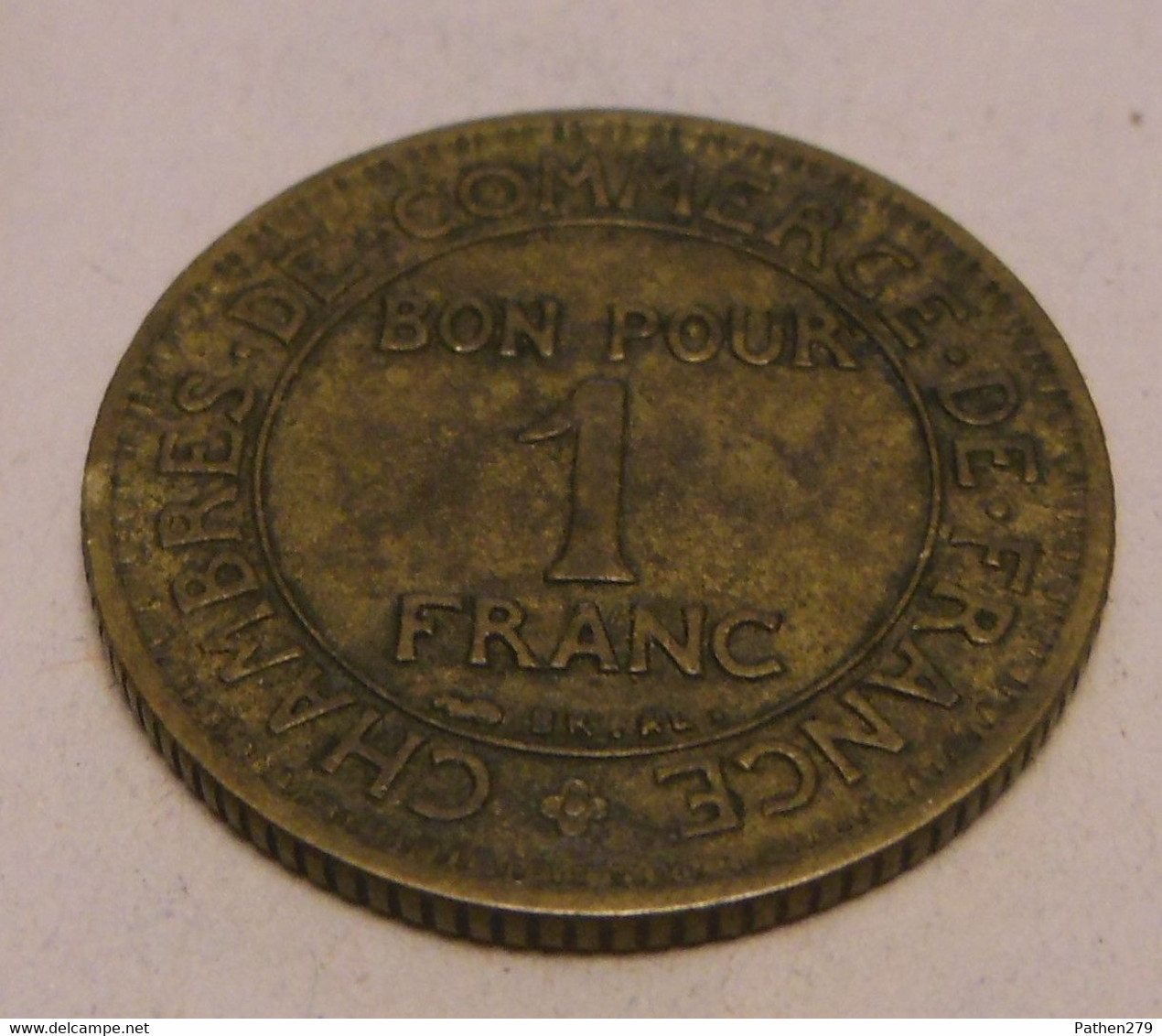 Chambre De Commerce Et D'Industrie - Bon Pour 1 Franc - 1924 - 4 "ouvert" - Other & Unclassified