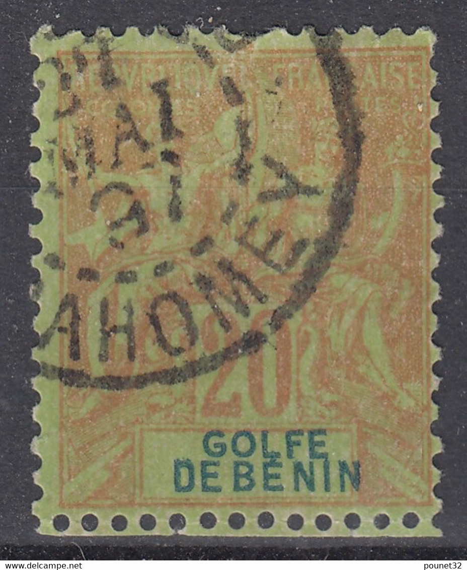 GOLFE DU BENIN : GROUPE 20c BRIQUE S VERT N° 26 OBLITERATION CHOISIE - Used Stamps