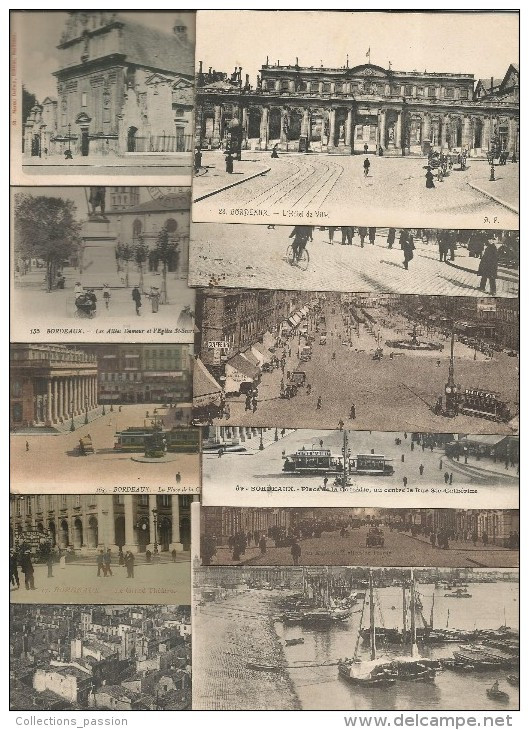 LOT DE 30 CARTES POSTALES DE BORDEAUX , 33 , Bon état , Petit Modéle , Frais Fr : 4.00€ - 5 - 99 Cartes