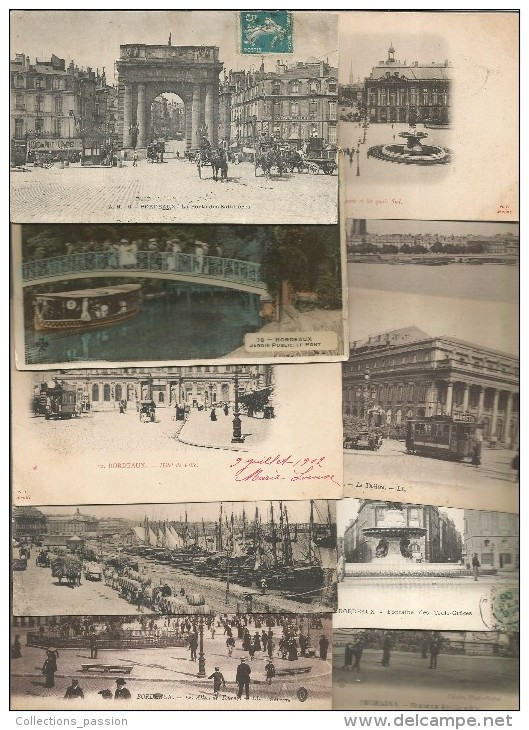 LOT DE 30 CARTES POSTALES DE BORDEAUX , 33 , Petit Modéle , Frais Fr : 4.00€ - 5 - 99 Karten