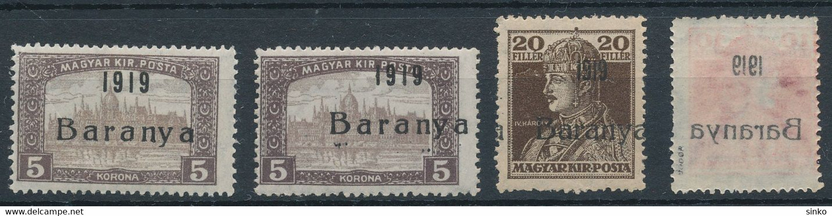 1919. Baranya (I.) (Serbian Occupation) - Baranya