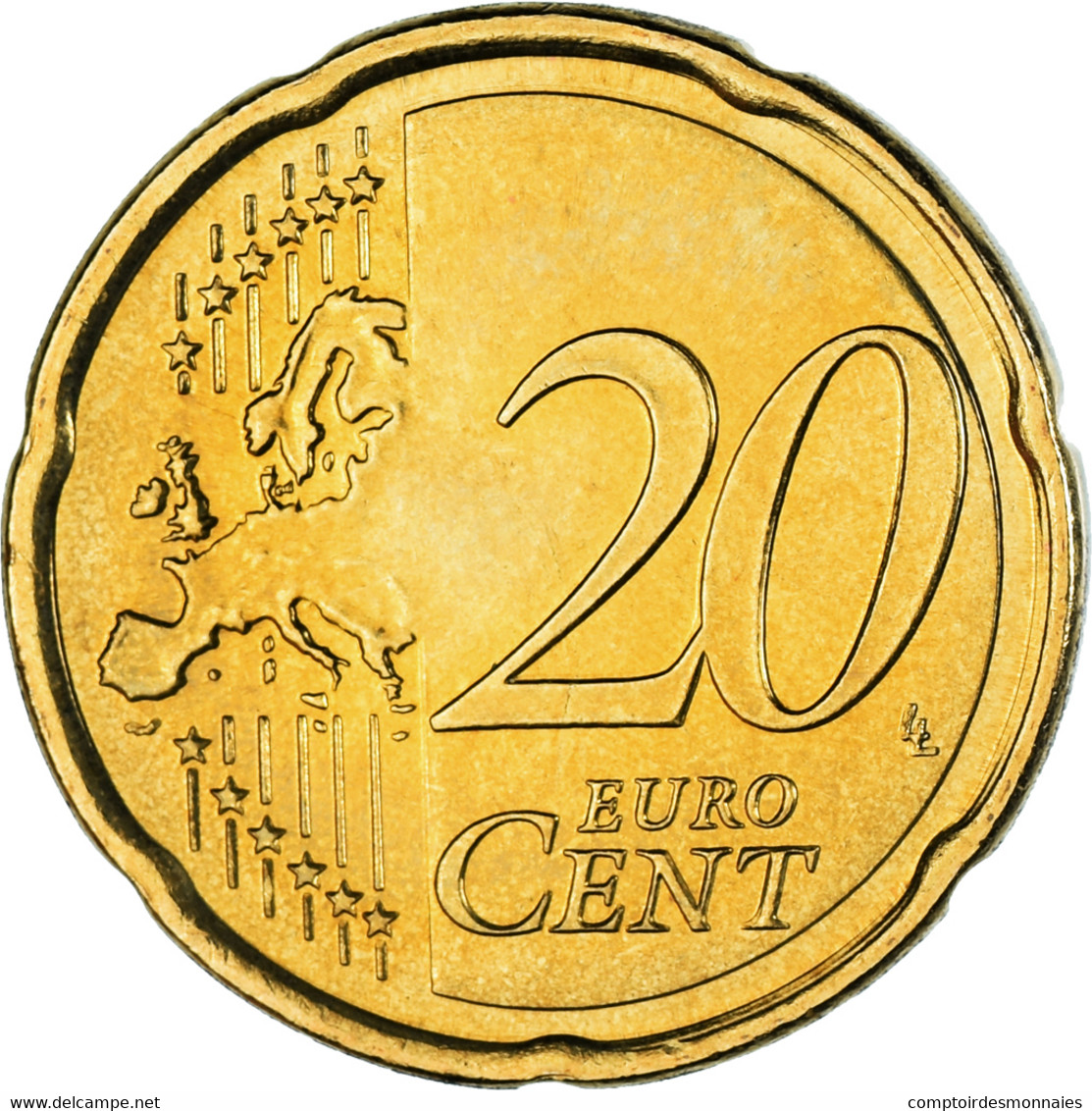 Chypre, 20 Euro Cent, 2012, SUP, Laiton, KM:82 - Cyprus