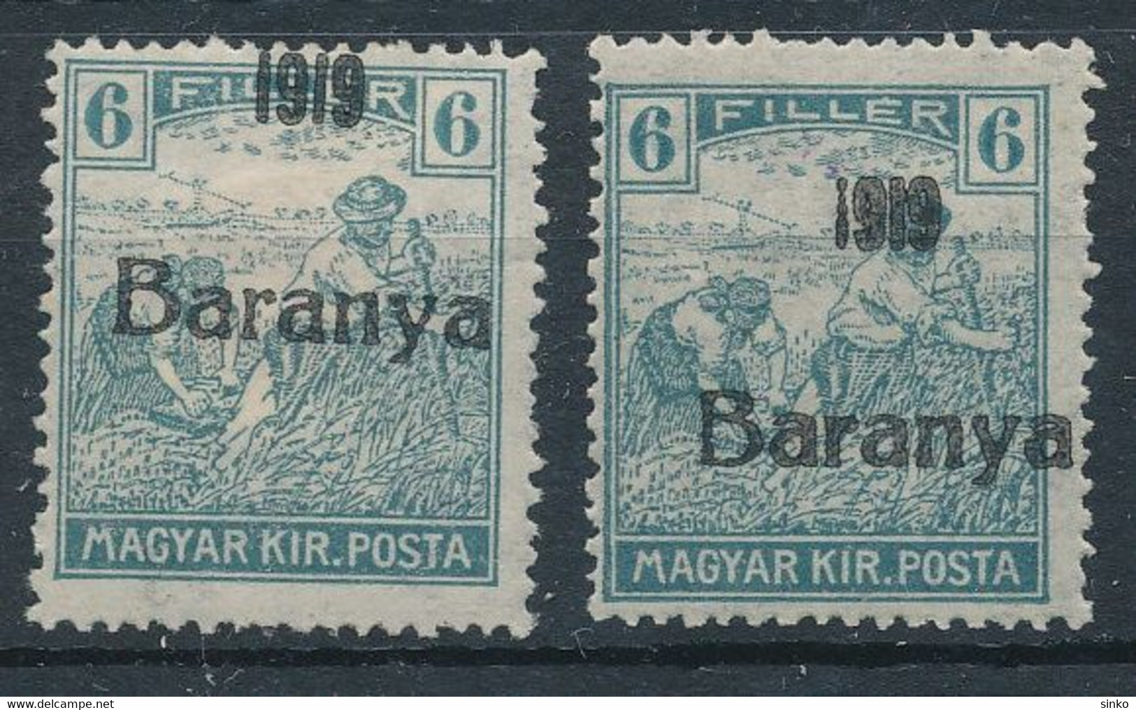 1919. Baranya (I.) (Serbian Occupation) - Baranya