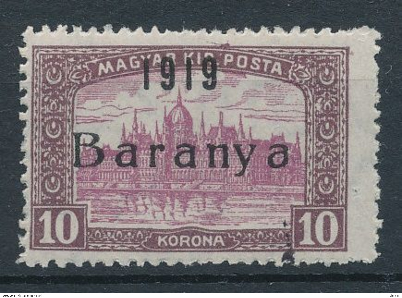 1919. Baranya (I.) (Serbian Occupation) - Baranya