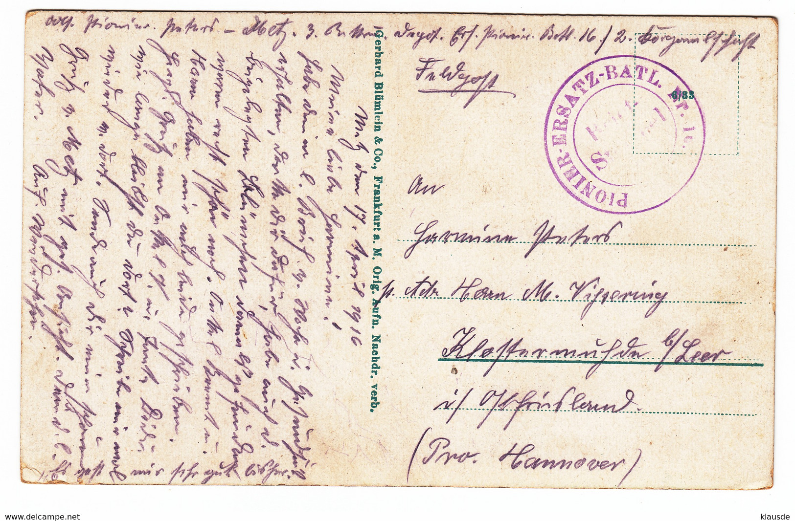 Metz - Gesamtansicht Feldpost 1916 - Lothringen