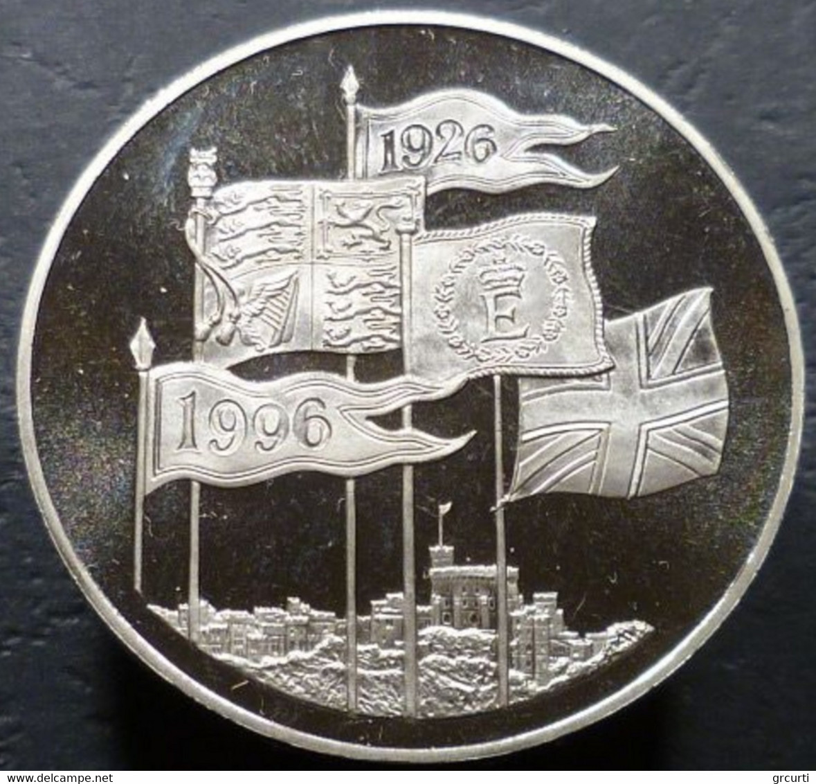 Gran Bretagna - 5 Pounds 1996 - 70° Compleanno Della Regina Elisabetta II - KM# 974 - 5 Pond