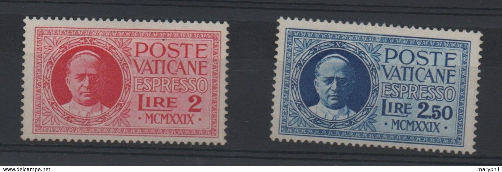 VATICAN EXPRES N° 1/2 * Charnière  -  Cote 14,00 € - Exprès