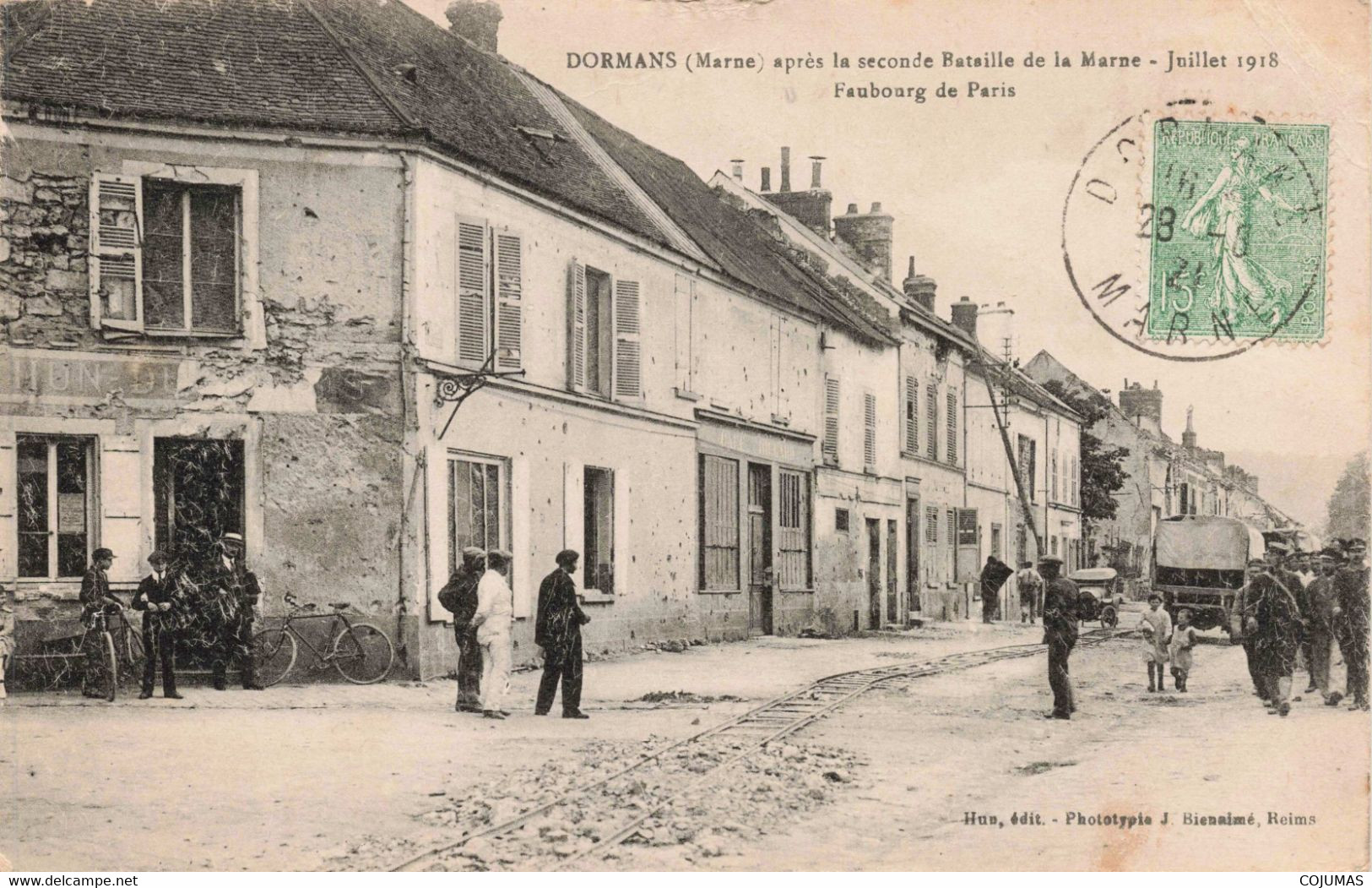 51 - DORMANS - S07787 - Faubourg De Paris - Après La Seconde Bataille De La Marne - En L'état - L1 - Dormans