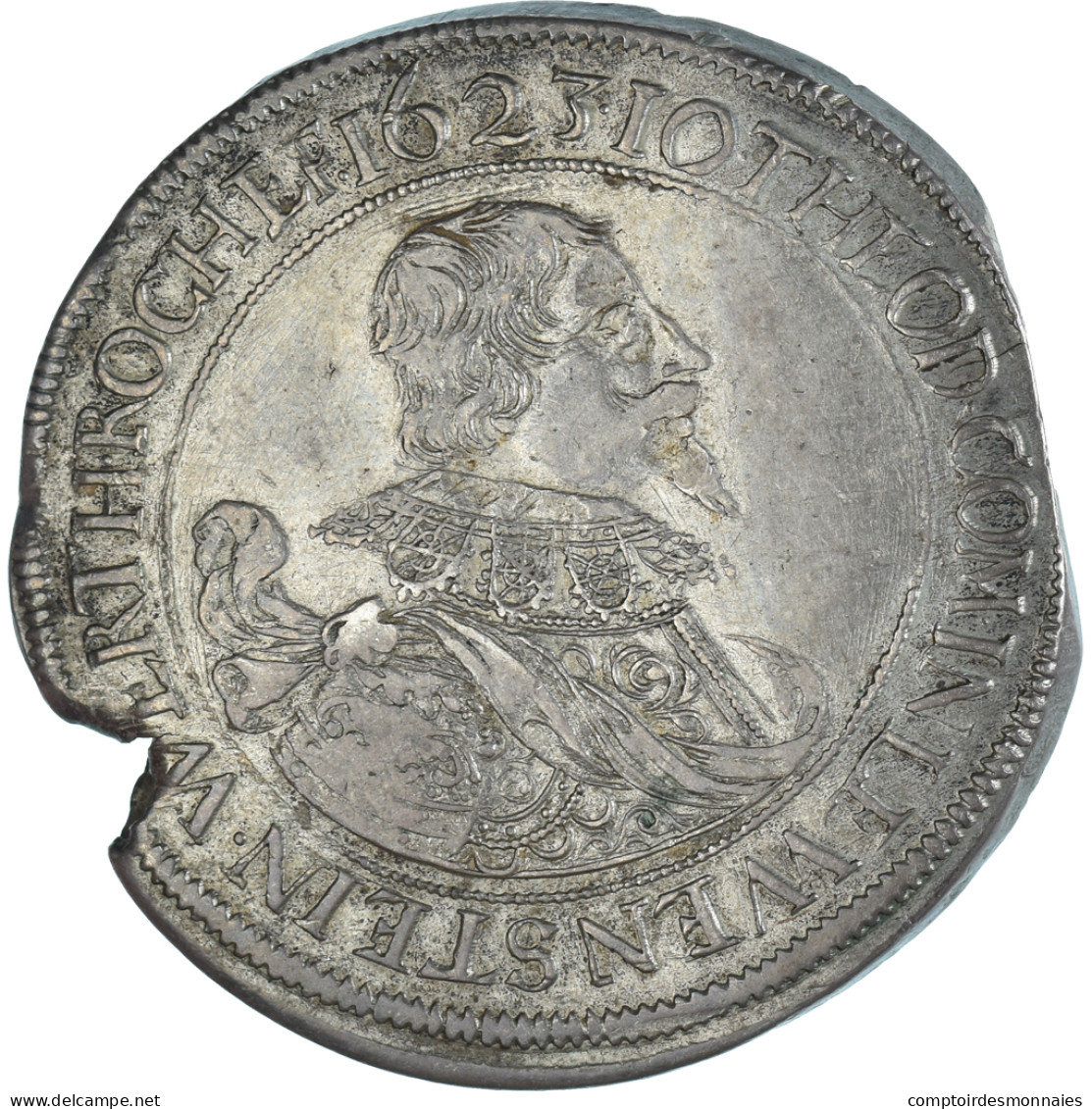 Monnaie, Etats Allemands, Löwenstein-Wertheim, Johann Theodor, Thaler, 1623 - Taler Et Doppeltaler