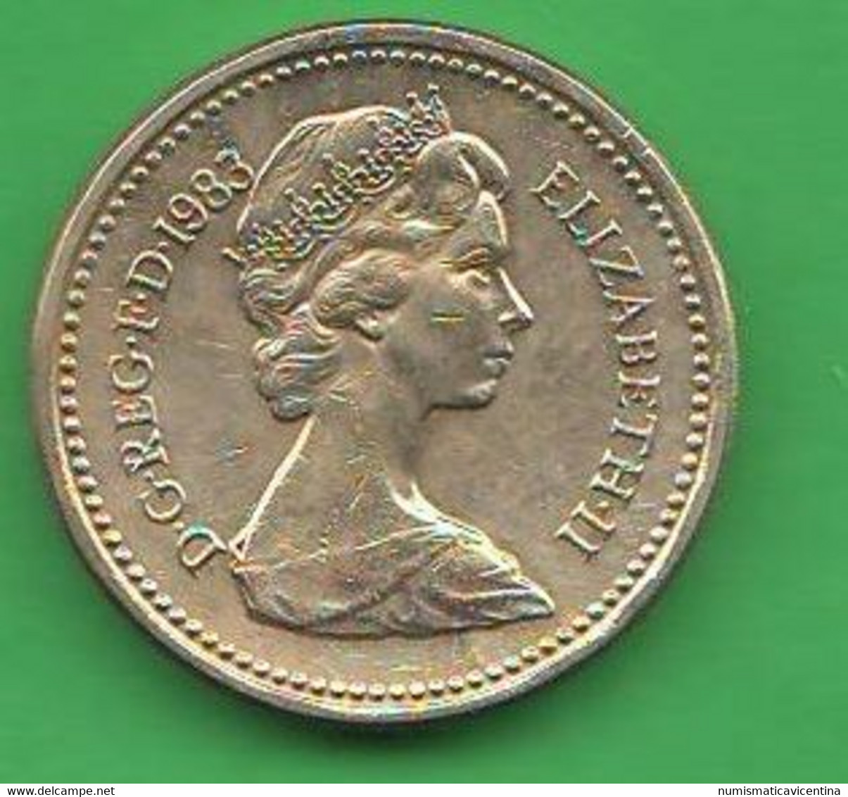 Great Britain 1 Pound 1983 Inghilterra United Kingdom Angleterre Brass Coin - 2 Pond
