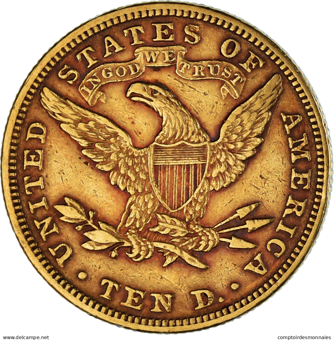 Monnaie, États-Unis, Coronet Head, $10, Eagle, 1898, U.S. Mint, Philadelphie - 10$ - Eagles - 1866-1907: Coronet Head (Tête Couronnée)