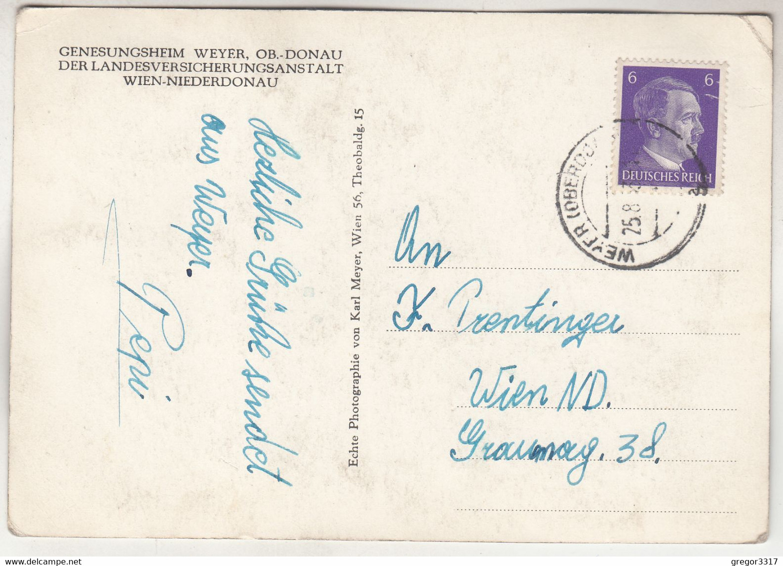 C3327) WEYER A. D. ENNS - GENESUNGSHEIM Der Landesversicherungsanstalt WIEN - NIEDERDONAU 1943 - Weyer
