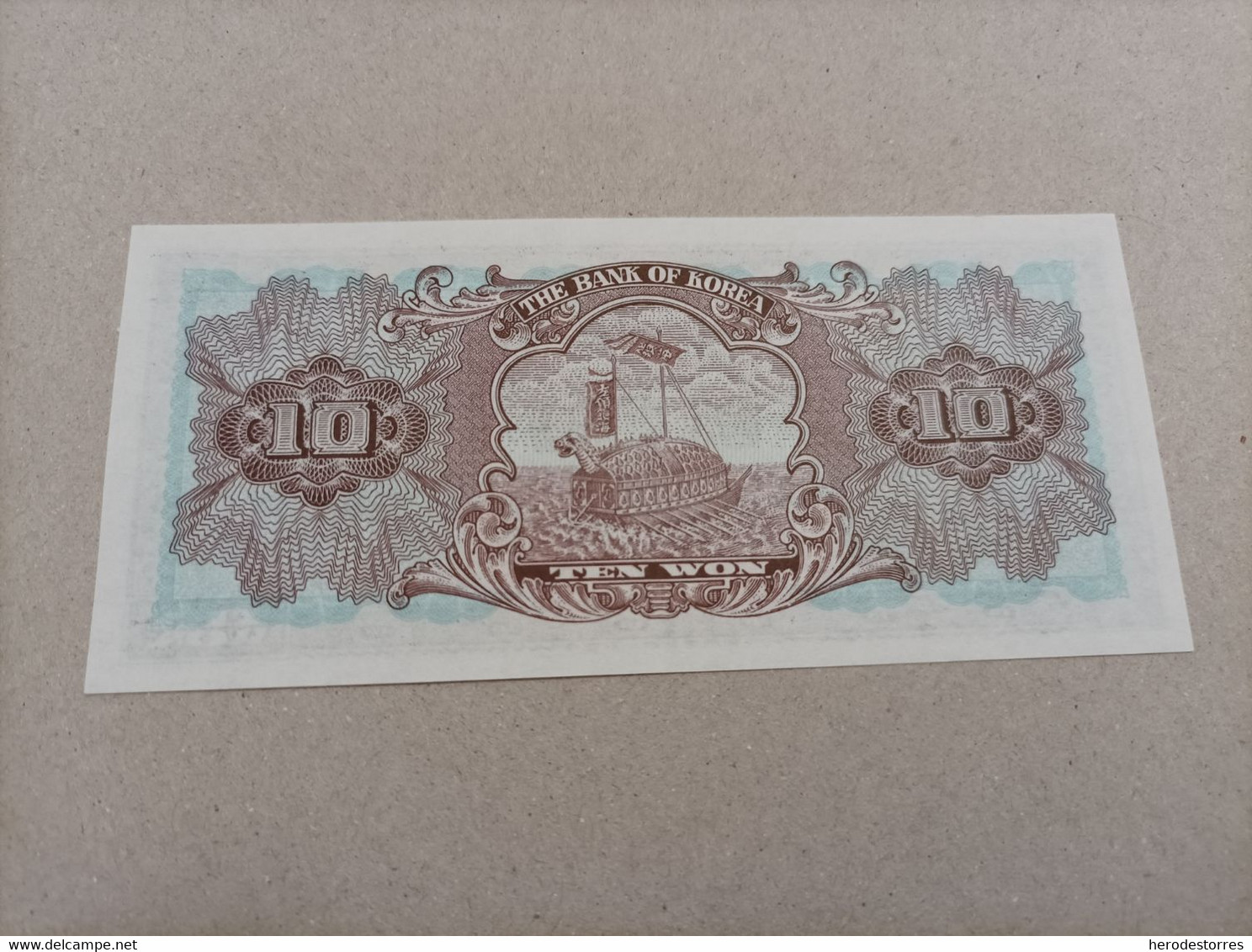 Billete De Corea Del Sur De 10 Won, UNC - Corea Del Sud