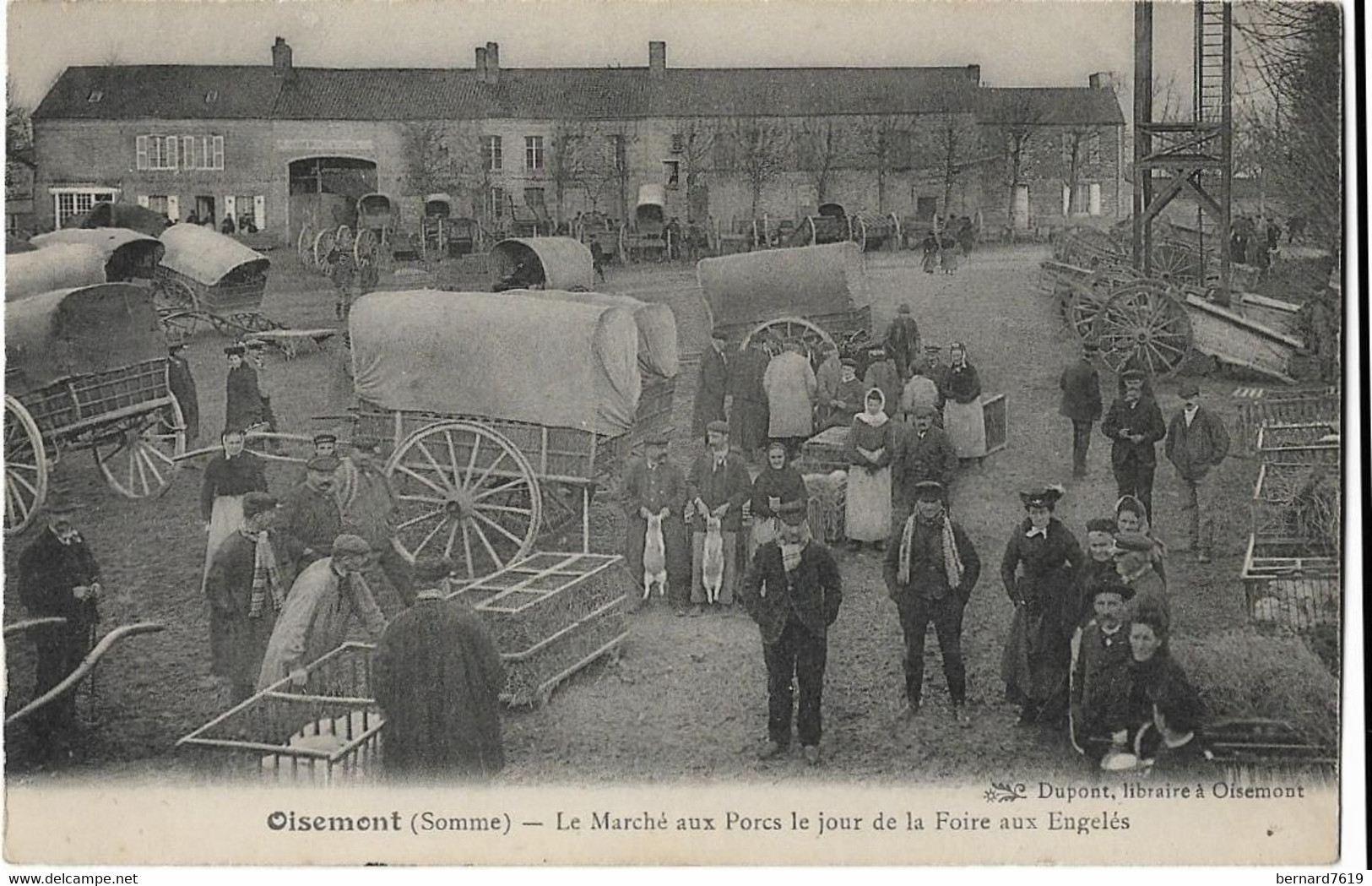 80   Oisemont  - Le Marche Aux Porcs  Le Jour De La Foire Aux Engeles - Oisemont