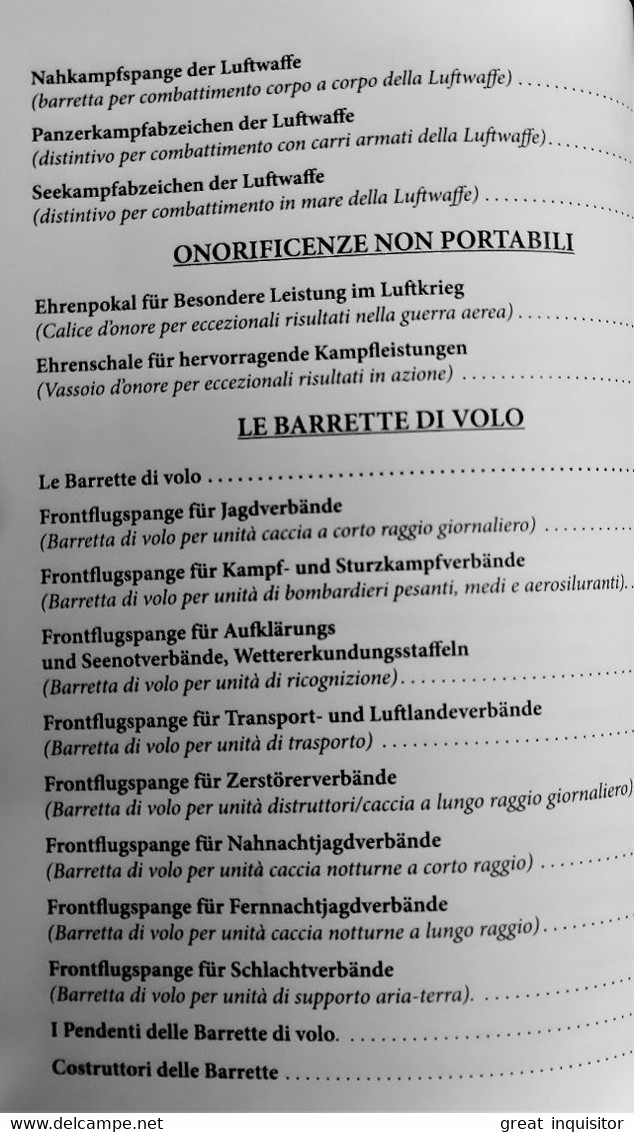 Libro "LE DECORAZIONI DELLA LUFTWAFFE” Scritto Da ANTONIO SCAPINI “nuovo” Fondo Di Magazzino (GERMANIA WW2) - Weltkrieg 1939-45