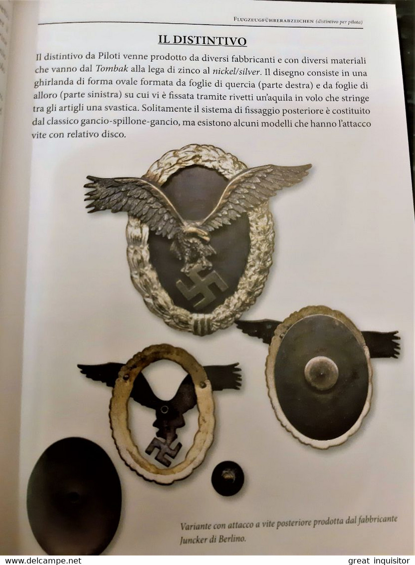 Libro "LE DECORAZIONI DELLA LUFTWAFFE” scritto da ANTONIO SCAPINI “nuovo” fondo di magazzino (GERMANIA WW2)