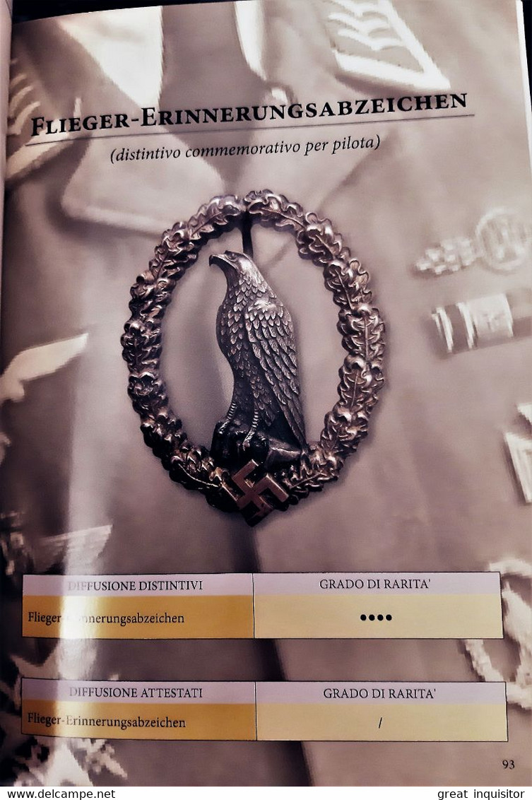 Libro "LE DECORAZIONI DELLA LUFTWAFFE” scritto da ANTONIO SCAPINI “nuovo” fondo di magazzino (GERMANIA WW2)