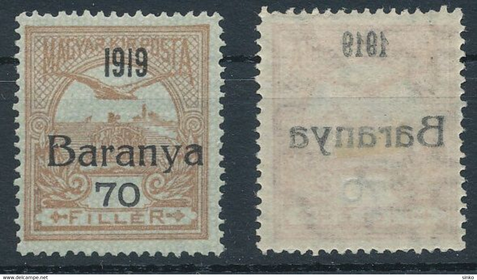 1919. Baranya (I.) (Serbian Occupation) - Baranya