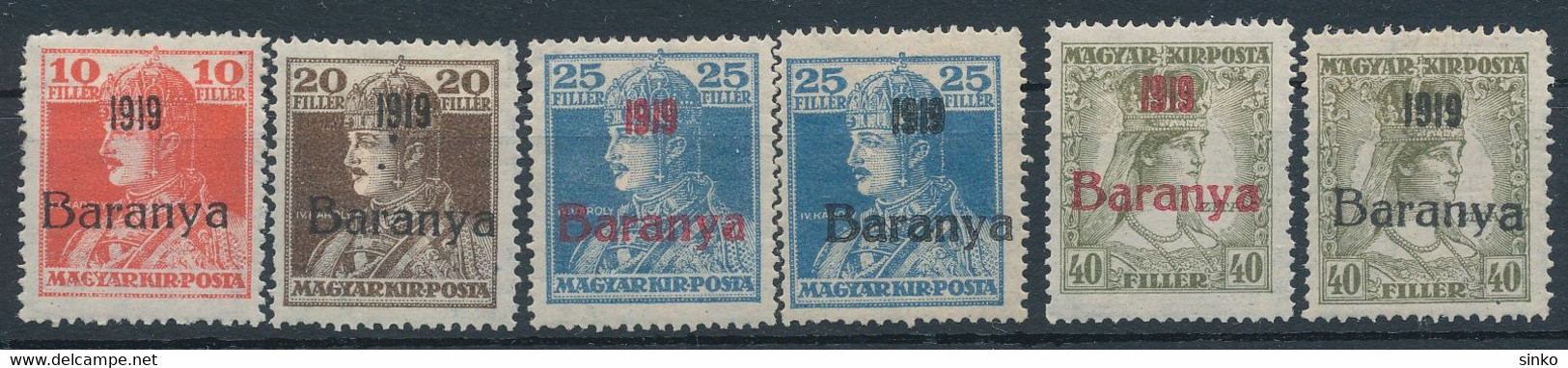 1919. Baranya (I.) (Serbian Occupation) - Baranya