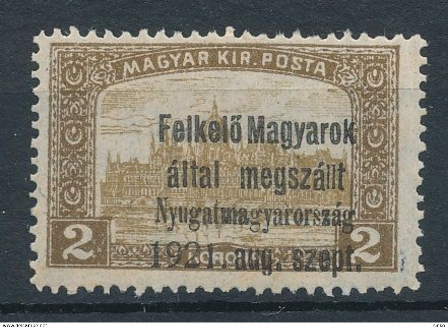 1921. Western Hungary (I.) Occupation - Non Classificati