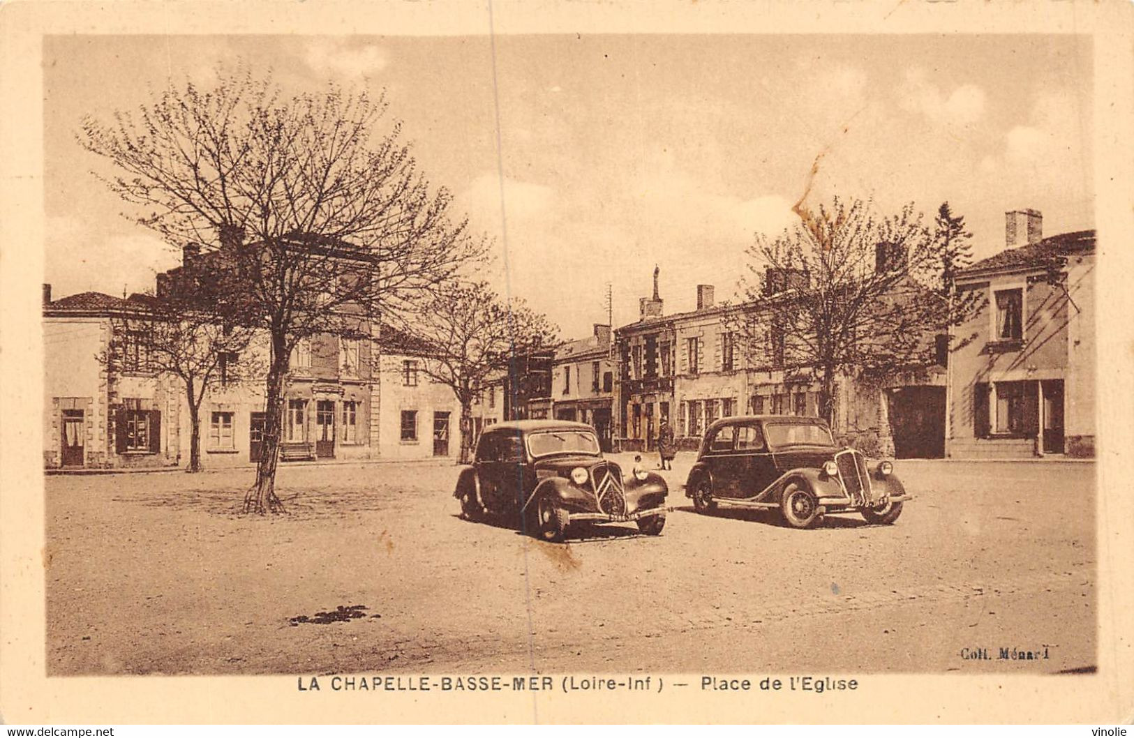 23-575 : LA CHAPELLE-BASSE-MER. AUTOMOBILES CITROËN PLACE DE L'EGLISE - La Chapelle Basse-Mer