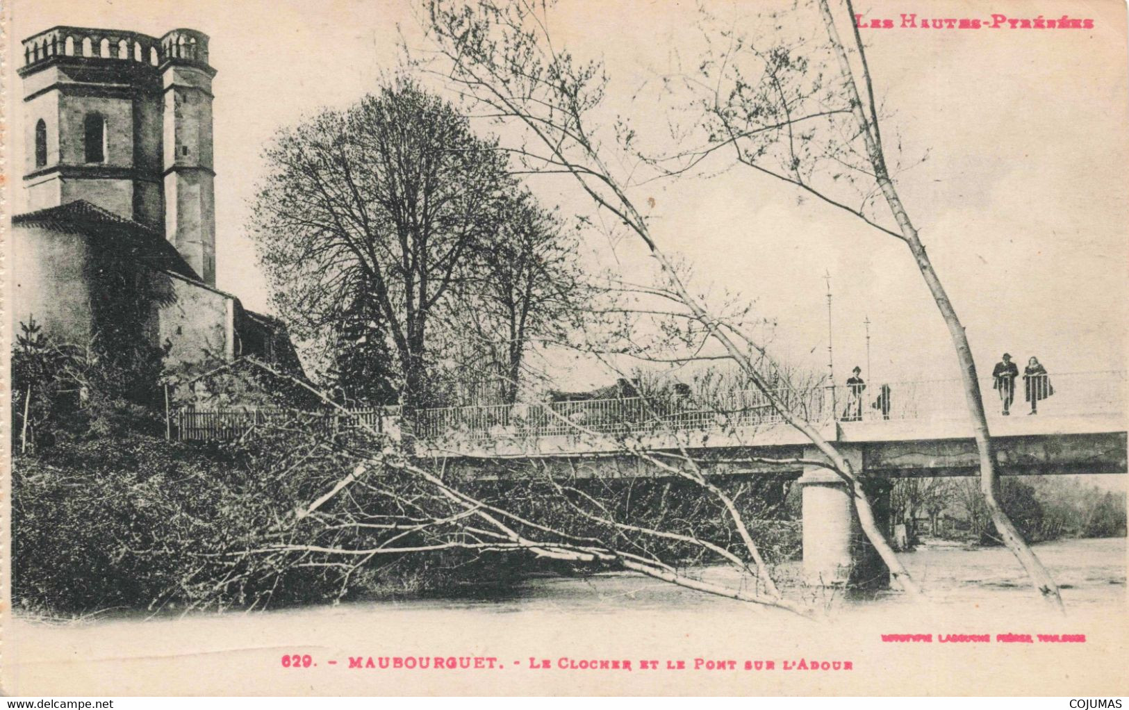 65 - MAUBOURGUET - S07820 - Le Clocher Et Le Pont Sur L'Adour - L1 - Maubourguet