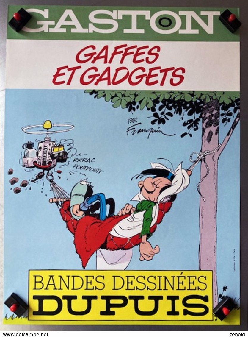 Affichette Franquin "Gaffes Et Gadgets" - Dupuis 1985 - Franquin