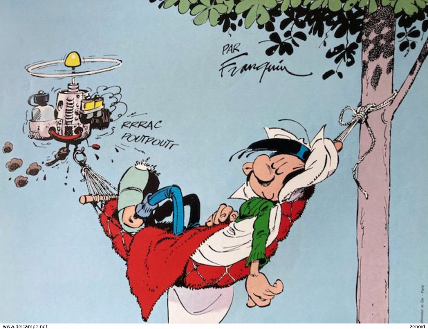 Affichette Franquin "Gaffes Et Gadgets" - Dupuis 1985 - Franquin