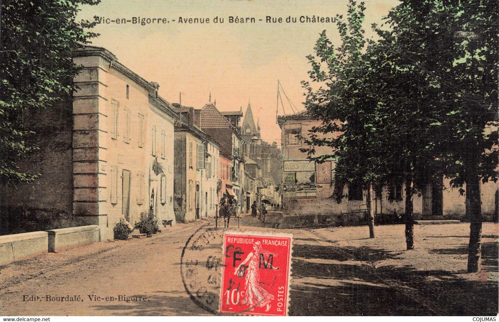 65 - VIC SUR BIGORRE - S07821 - Avenue Du Béarn - Rue Du Château - L1 - Vic Sur Bigorre