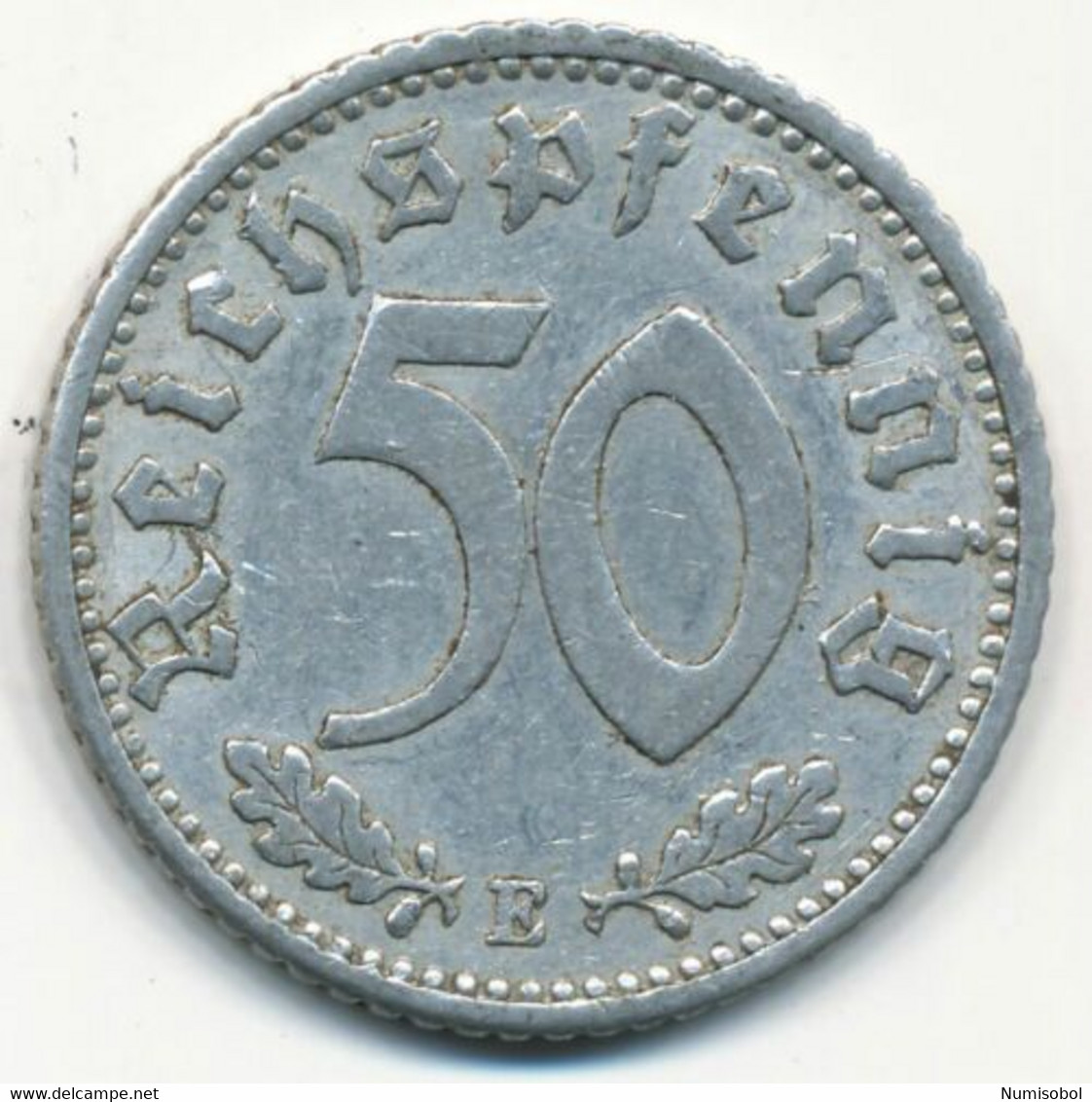 GERMANY, DEUTSCHLAND - 50 Pfennig (E) 1940. (D218) - 50 Reichspfennig