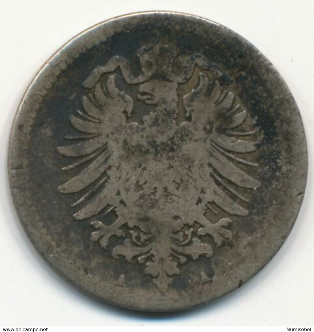 GERMANY, DEUTSCHLAND - 50 Pfennig (A) 1876. (D219) - 50 Pfennig