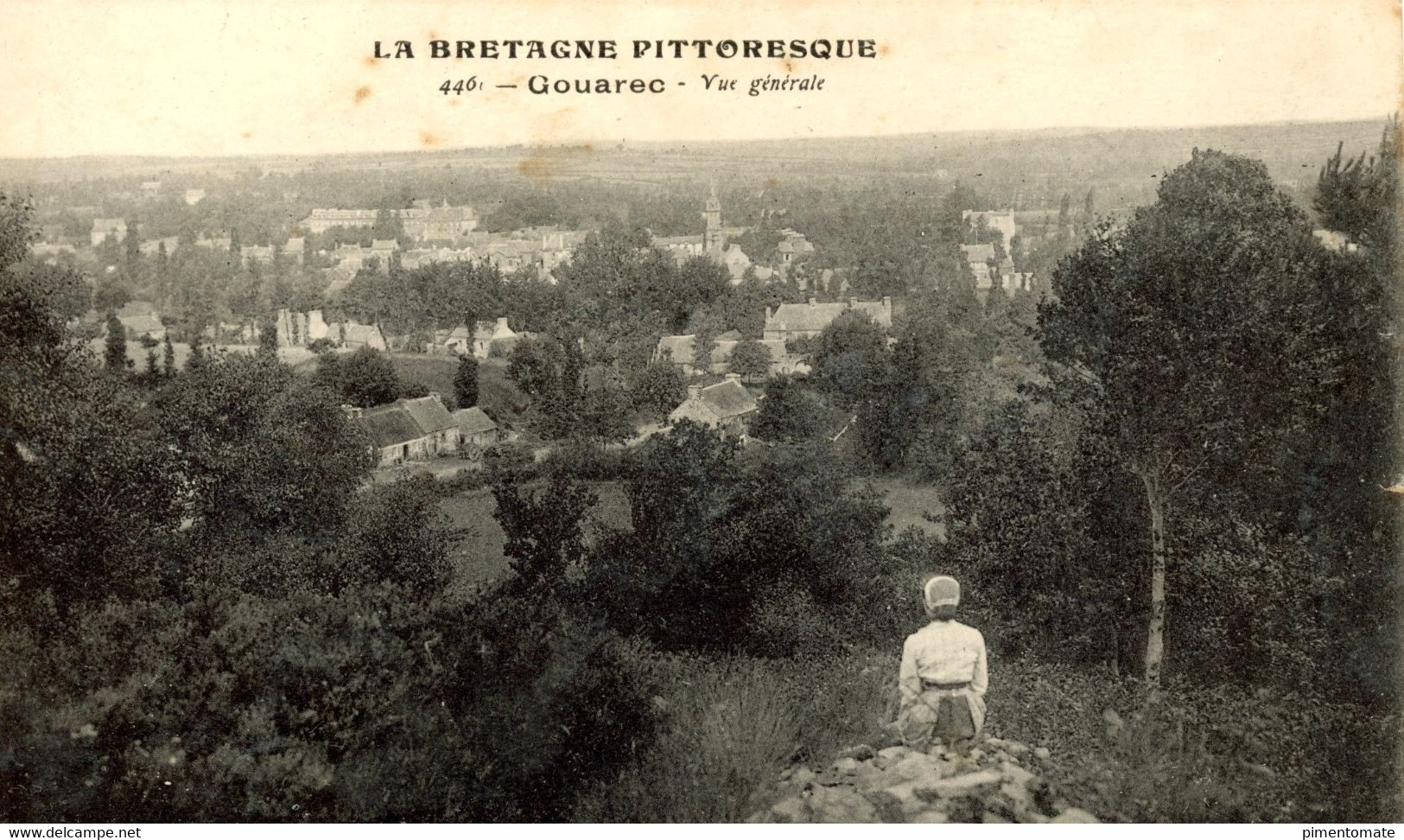 LA BRETAGNE PITTORESQUE GOUAREC VUE GENERALE 1917 - La Forêt-Fouesnant