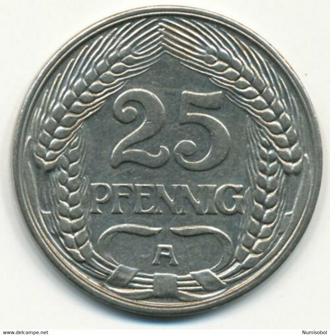 GERMANY, DEUTSCHLAND - 25 Pfennig (A) 1910. (D224) - 25 Pfennig