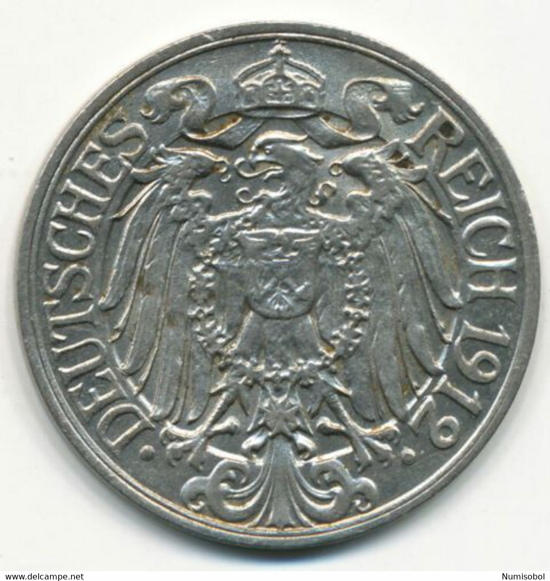 GERMANY, DEUTSCHLAND - 25 Pfennig (D) 1912. (D228) - 25 Pfennig