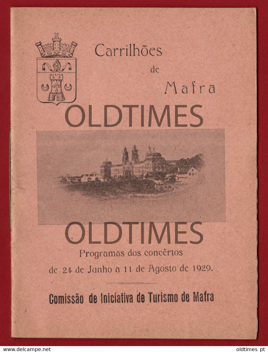 PORTUGAL - MAFRA - CARRILHÕES DE MAFRA - PROGRAMAS - 1929 - Programme
