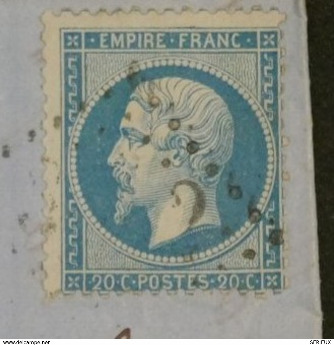 BL14  FRANCE BELLE LETTRE  1867 STE FOIX A  BORDEAUX     + NAP. N°22   20C + + + AFFRANCH.  INTERESSANT++ - 1862 Napoleon III