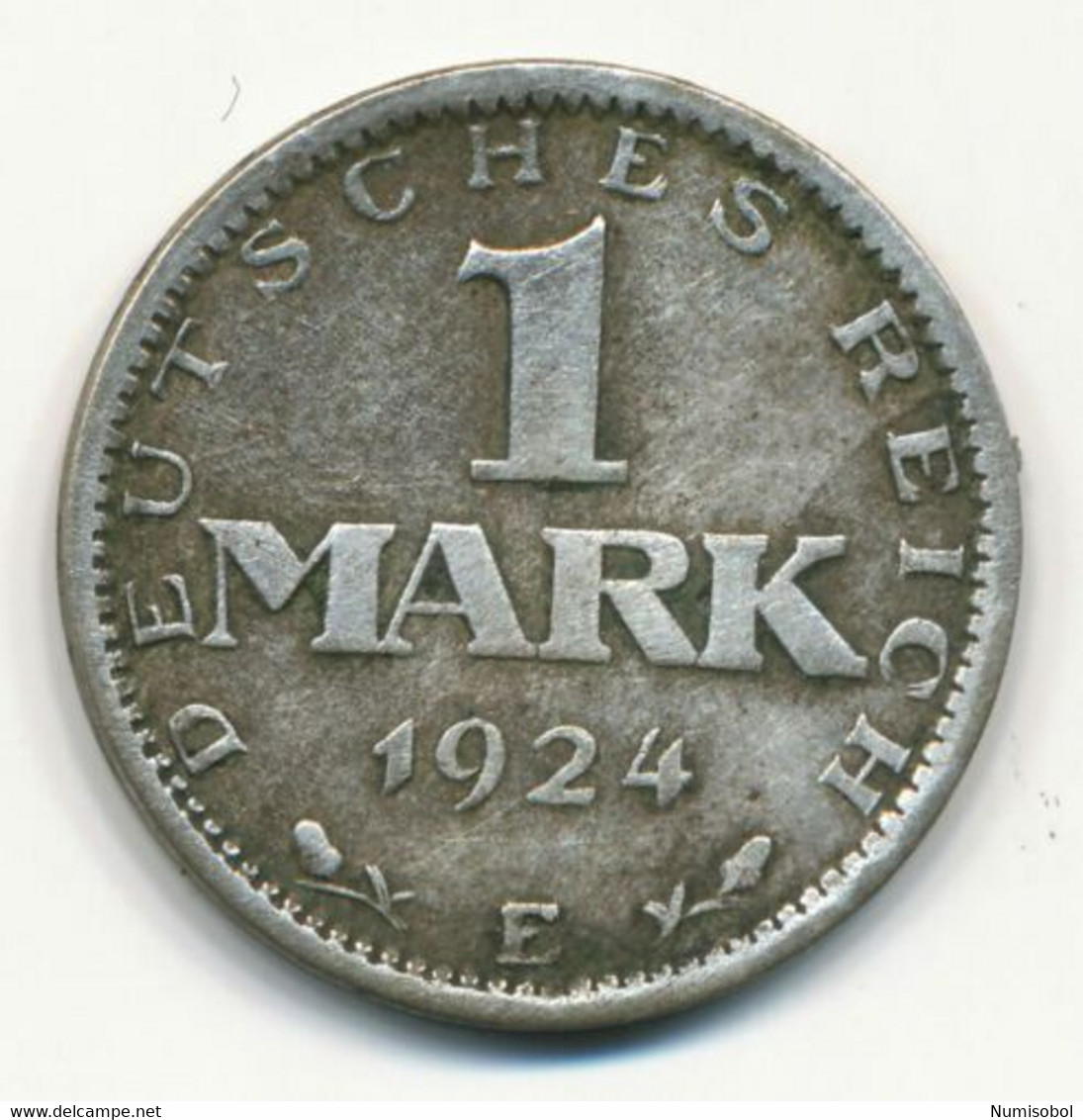 GERMANY, DEUTSCHLAND - 1 Mark (E) 1924. (D246) - 1 Mark & 1 Reichsmark