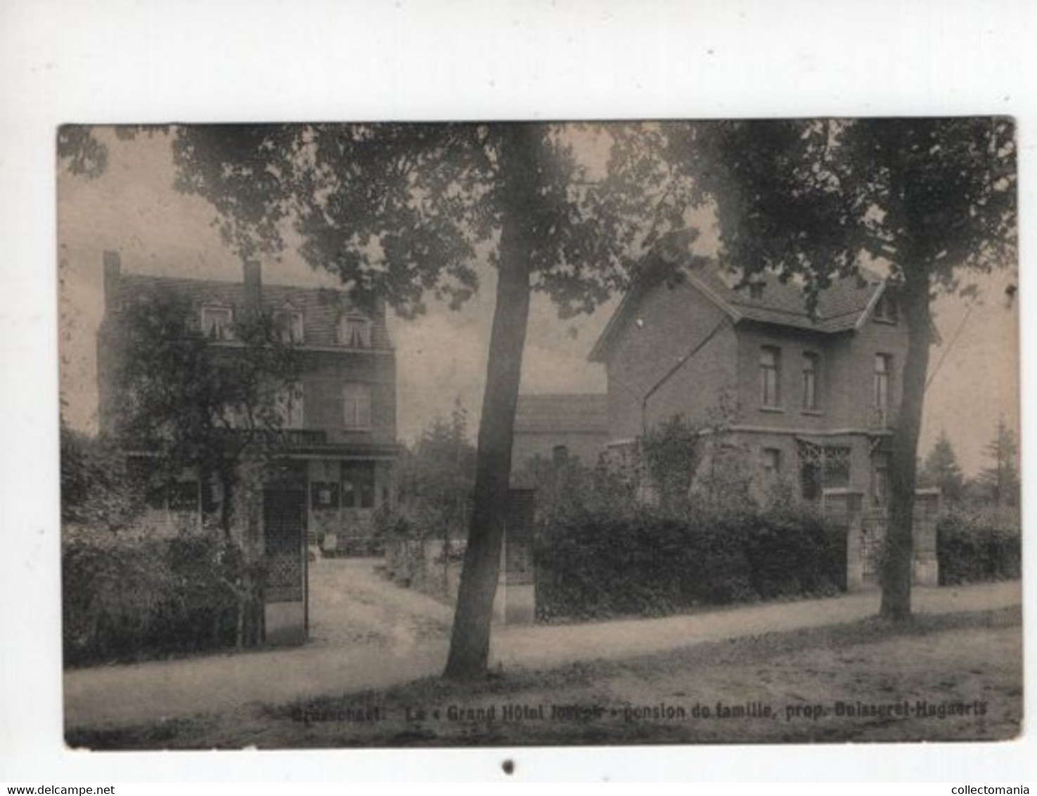 1 Oude Postkaart  BRASSCHAET Brasschaat  Grand Hôtel   Hotel Joseph Pension De Famille   1910 - Brasschaat