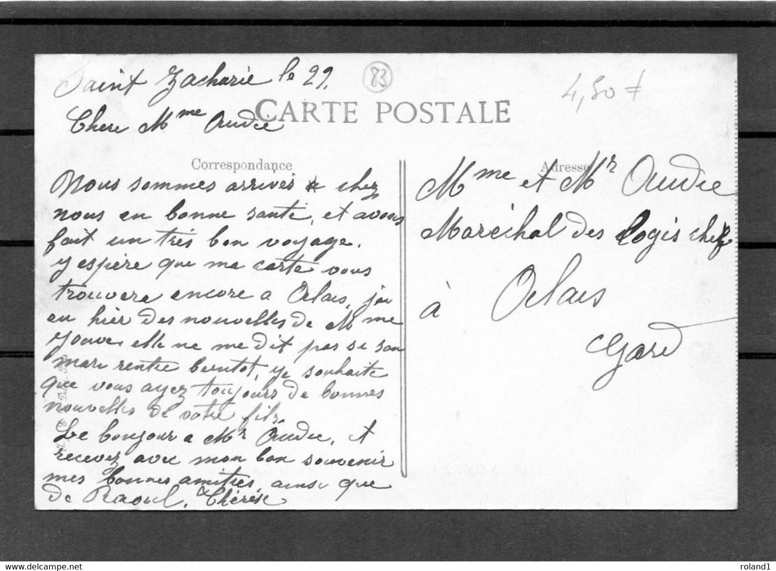 Saint-Zacharie - La Poste Et La Gendarmerie.( édit. E.L.D ). - Saint-Zacharie