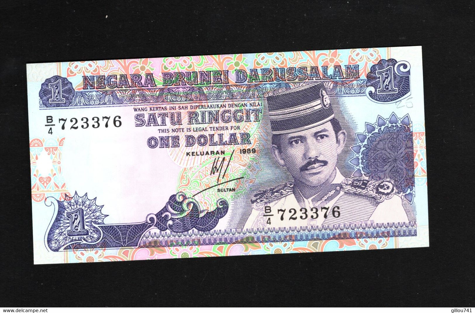 Brunei, 1 Ringgit/Dollar, 1989-1995 Issue - Brunei