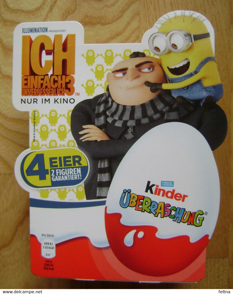 KINDER SURPRISE BOX MINIONS WITH 4 EGGS - Other & Unclassified