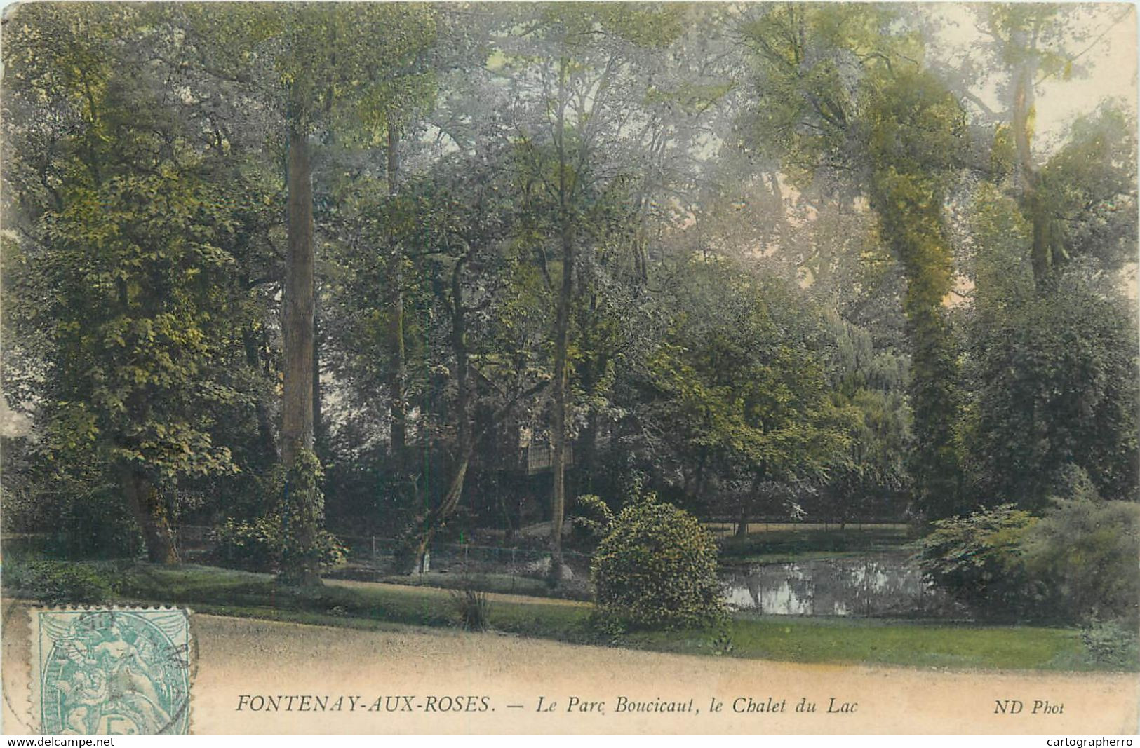 CPA Postcard France Fontenay-aux-Roses Parc Boucicaut Le Chalet Du Lac - Ile-de-France